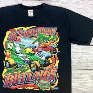 Vintage 2003 Outlaw Racing 25th Anniversary Tour T-shirt